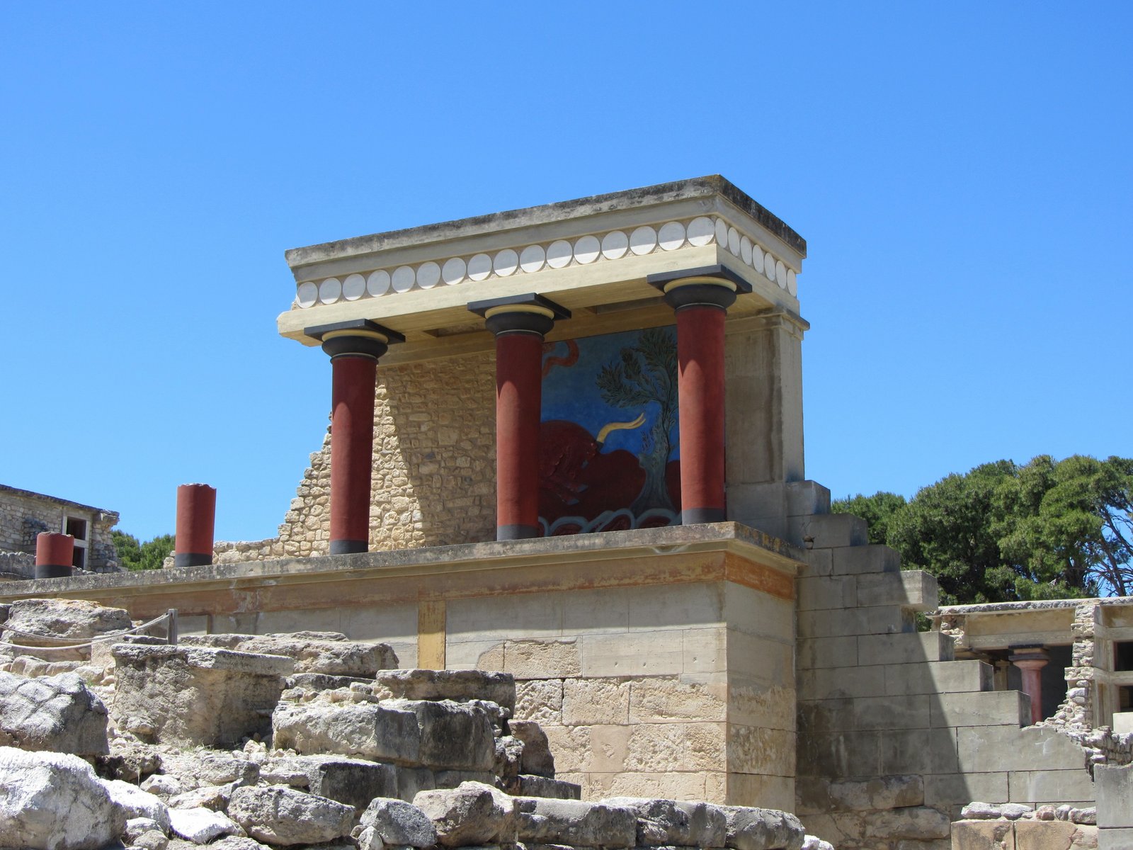 Ruine vum Palais vu Knossos op Kreta