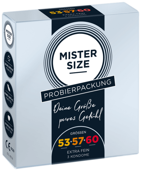 MISTER SIZE Medium Test Set 53 – 57 – 60 (3 Kondomer)