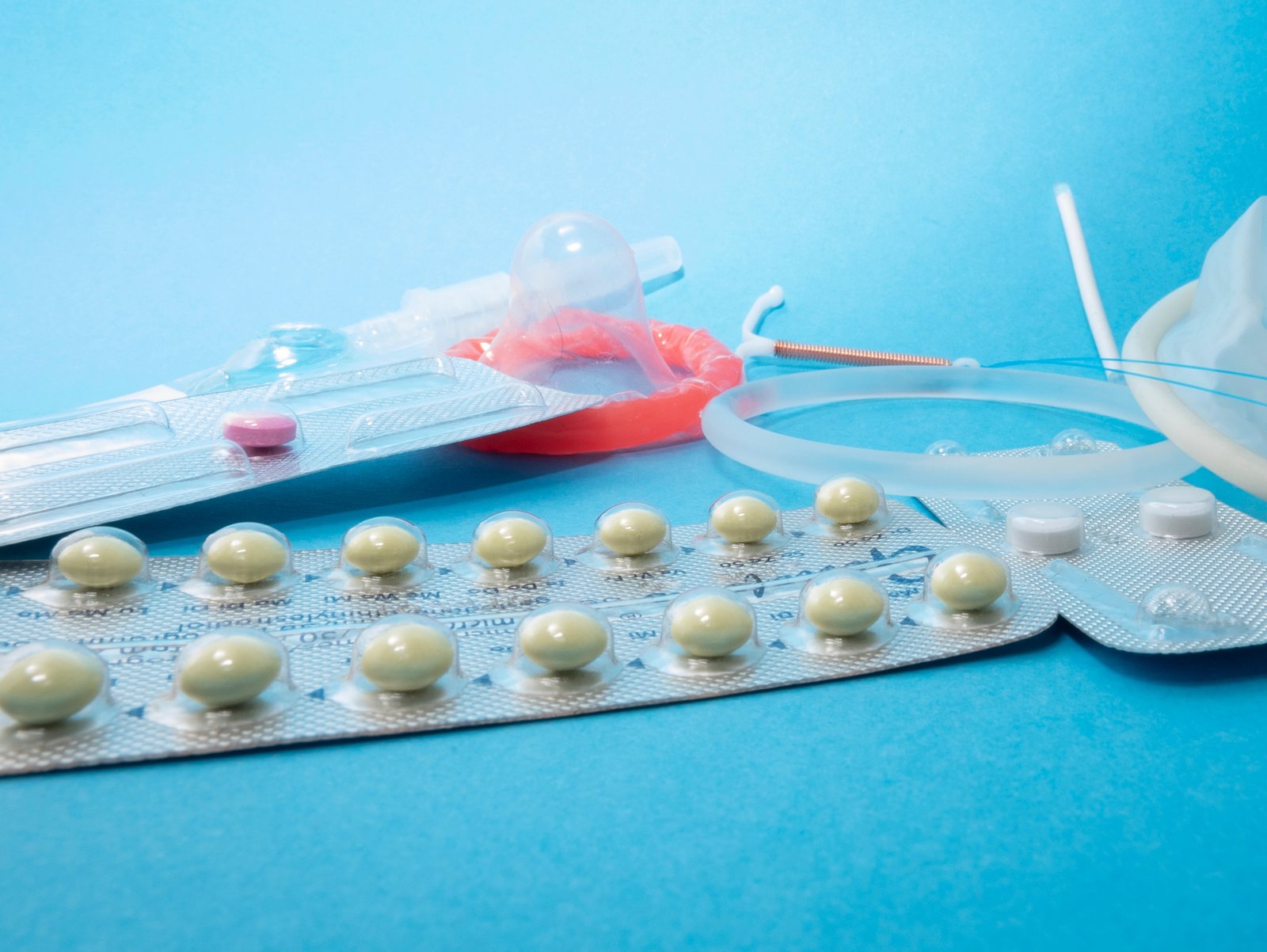 Kondom, Gebuert Kontroll Pille an aner contraceptives