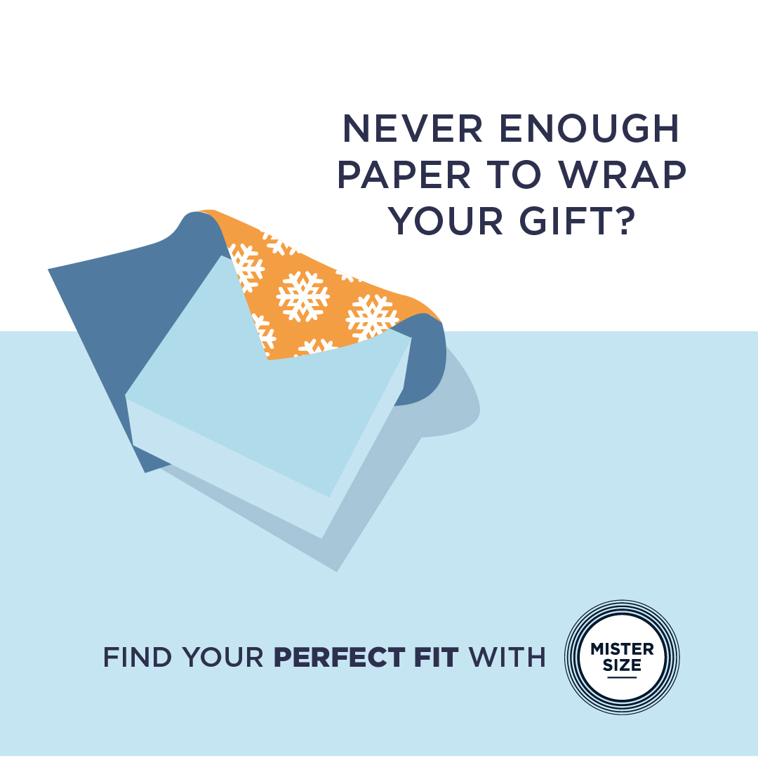 Ein Geschenk kann mit zu kleinem Geschenkpapier nicht eingepackt werden