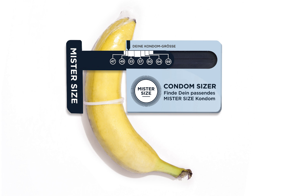 Kondom Gréisst mat Bananen